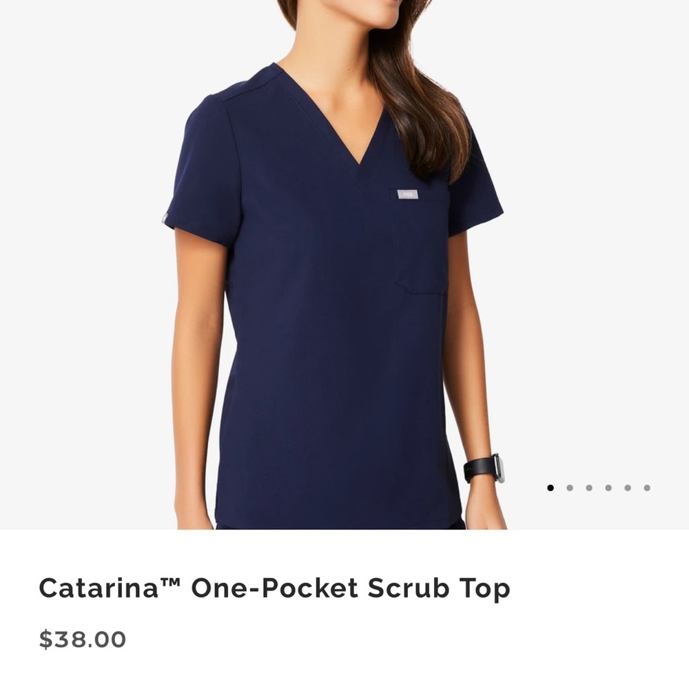 EUC figs Catarina scrub top